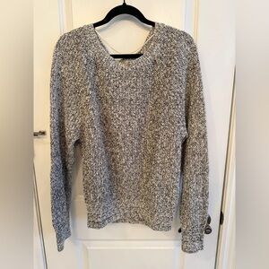 Free People Salt and Pepper Knit Sweater
